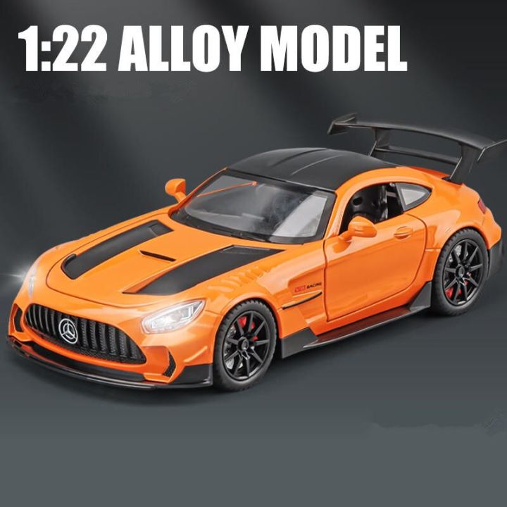 1/24 Benzs-GT GTR Alloy Racing Car Model Diecast Metal Toy Sports Car Model High Simulation Sound And Light Collection Kids Gift