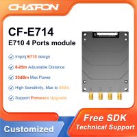 CF-E714 Chafon เครื่องอ่าน Rfid ระยะไกล15เมตร865-868Mhz 4พอร์ต ISO18000-6C SDK ฟรีสำหรับคลังสินค้าและการจัดการเวลา