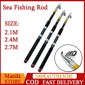 Mini Spinning Fishing Rod Travel Throwing Sea Pole 1.8m 2.1m 2.4m