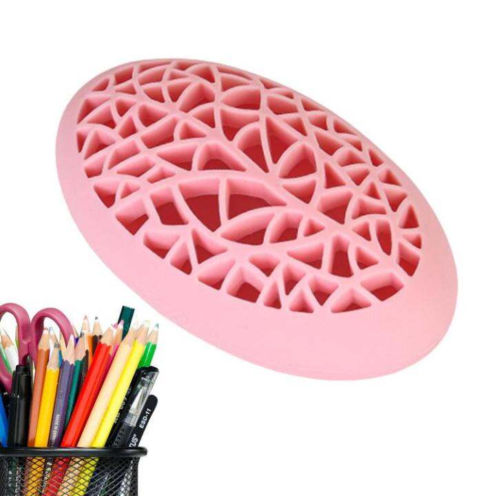 silicone-makeup-brush-holder-organizer-portable-desktop-organizer-for-cosmetic-brushes-makeup-brush-stand-holder-for-toothbrushes-pens-scissors-other-small-items-feasible