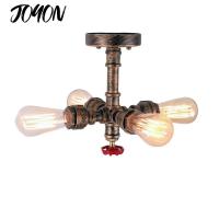 Ceiling Light Retro Industrial Water Lamp 4 Lights Ceiling Mounted Hanging Lamp Fixture for Living Room Restaurant Decor