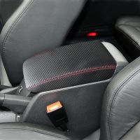 Car Interior Carbon Style Microfiber Leather Center Armrest Cover Trim For VW Golf 6 MK6 2010 2011 2012 2013 Towels