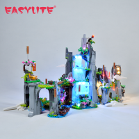 EASYLITE DIY รีโมทคอนลไฟ LED ชุดสำหรับ80024 Monkieing Kids Legend Huaguoshan Building Blocks ของเล่นไม่มีรูปแบบการตกแต่ง