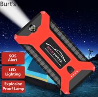 Burts-2-in-1 4USB จั้มสตาร์ท &amp; พาวเวอร์แบงค์ 98,000 mAh จั๊มสตาร์ท ชุดจั้มสตาร์ท พร้อมปั๊มลม + USB 4 พอร์ท หน้าจอแสดงผลดิจิตอล Jump Start Power Bank แบตเตอรี่ สำรอง จั๊มแบต จั๊มรถ ไฟฉาย ในตัว พร้อมโหมดฉุกเฉิน ครบทุกฟังก์ชั่นการใช้งาน