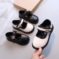 Minimalist Korean Style Baby Girls Flat Shoes Soft Leather Comfortable Kids Shoes Velcro Anti-slippery 1-16 Years Old T22N04CC-30