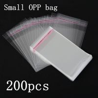 【CC】 200 pieces/transparent self-closing Opp plastic bag mini gift packaging self-adhesive biscuit candy