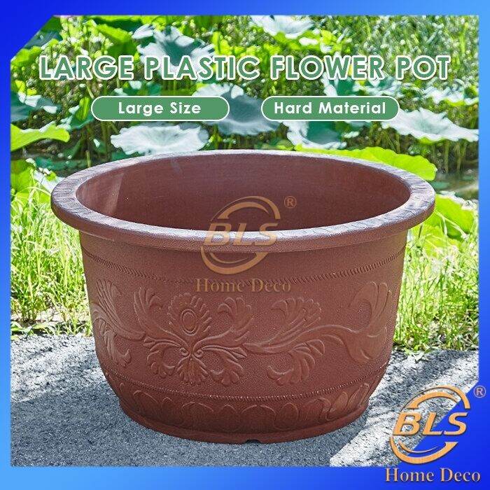 Large Plastic Flower Pot Lotus Pots Water Lily Container Outdoor Garden