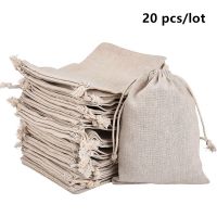 Bolsas de algodón y lino con cordón para almacenamiento de alimentos organizador de cocina para el hogar paquete de regalo de Navidad 20 unids/lote