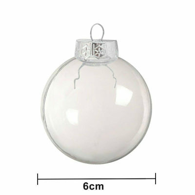 Decorations Clear Fillable Tree Hanging Ball Baubles Christmas