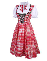 Womens German Bavarian Dirndl Dress Oktoberfest Traditional Beer Girl Costume W Apron