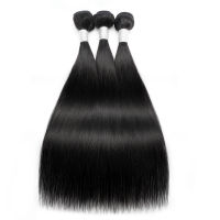 ตรง3มัดผมมนุษย์ที่มี4x1ลูกไม้ปิดบราซิล Remy ต่อผมคู่ Wefts สำหรับผู้หญิงสีธรรมชาติ200กรัมเซ็ต