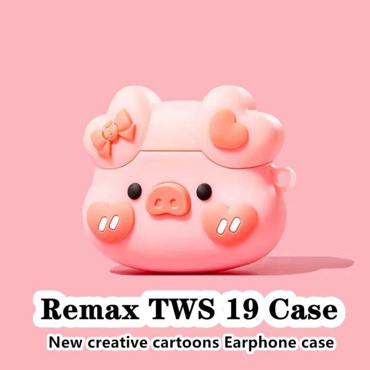 พร้อมส่งสําหรับ-remax-tws-19-ใหม่-ตลก-การ์ตูน-สําหรับ-remax-tws-19-เคสนิ่ม-หูฟัง-เคส