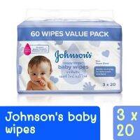 จอห์นสันทิชชู่เปียกJohnson’s Baby Wipes Messy Times จอห์นสัน เมสซี่ ไทม์ เบบี้ ไวท์ ผ้าเช็ด