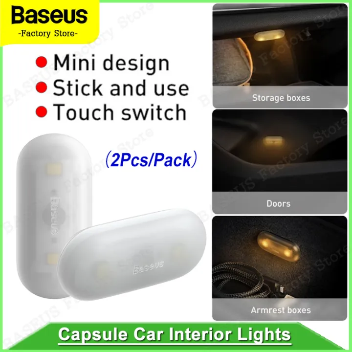 Baseus USB Lighting Capsule Car Interior Light 2pcs/set Portable LED