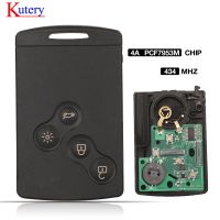 Kutery 434MHz PCF7953m 4a Chip Passive Keyless Go Entry Remote Car Key For Renault Koleos Clio IV Clio 4 Captur HandsFree