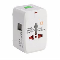 ¤ All in One Universal International Plug Adapter 2 USB Port World Travel AC Power Charger Adapter AU US UK EU Converter