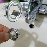 3PCS Round Ring Overflow Cover Plug Sink Filter Bathroom Basin Sink Drain *hu 3PCS Round Ring Overflow Cover Plug Sink Filter Bathroom Basin Sink Drain *hu