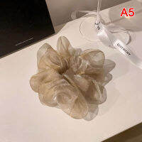 Eccao Scrunchies Organza ยางรัดผมยืดหยุ่นที่รัดผมผู้หญิงที่รัดผม