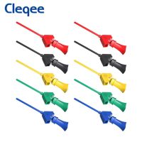 Cleqee P5003 D Ic คลิปตะขอทดสอบตะขอขนาดเล็กสำหรับสายจัมเปอร์ดูปองท์ Diy เบรดบอร์ดเครื่องวิเคราะห์ออสซิลโลสโคป