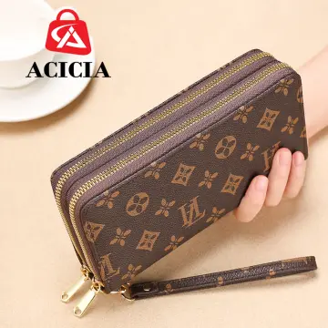 lv double zipper wallet