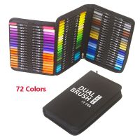 72colors Watercolor Brush Pen Copic Markers 72/120 Colored Dual Tip Art Markers Felt Tip Pens Sketchbooks For Drawing Stationery Supplies