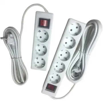 Power Strip EU Plug AC Outlet Multitap Smart Home Extension 3M Cord  Electrical Socket With 4