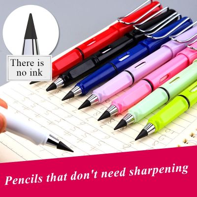 ✾ 1Pc Technology Unlimited Writing Pencil Durable No Ink Eternal Pen Art Sketch Painting Tools Kid Gift School Stationery