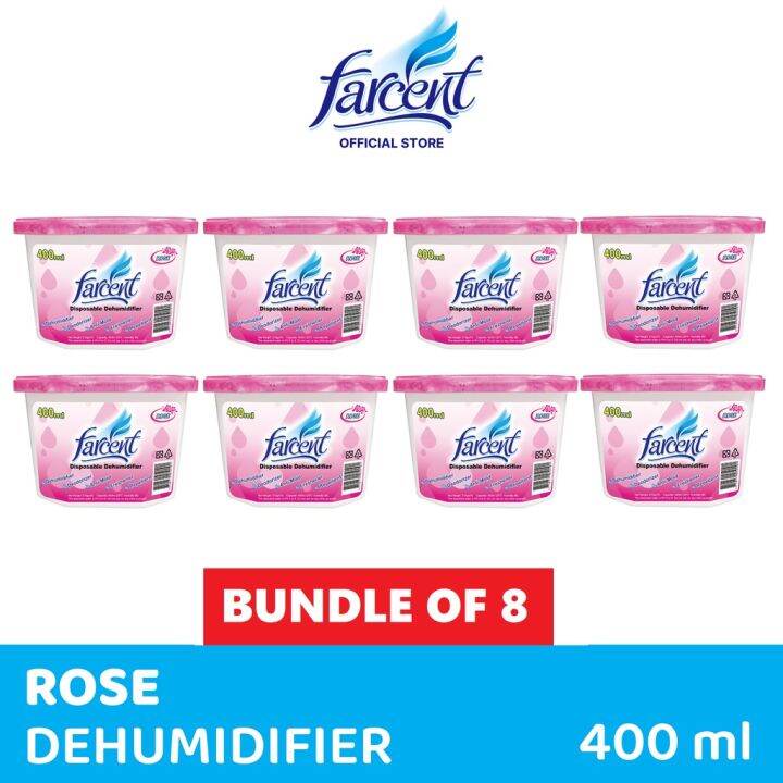 Farcent Disposable Dehumidifier Rose 400ml x 8 pcs Lazada PH