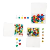 100/50Pc Upholstery Thumbtack Pins Round/Heart/Square Decorative Tack Sofa Stud Flat Wall Studs Fasteners Pushpin Furniture Nail Clips Pins Tacks