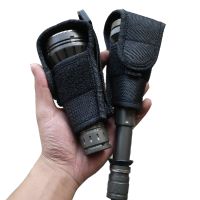 【cw】 Tactical Molle Flashlight Hunting Waist with D ring Release Torch Cover !