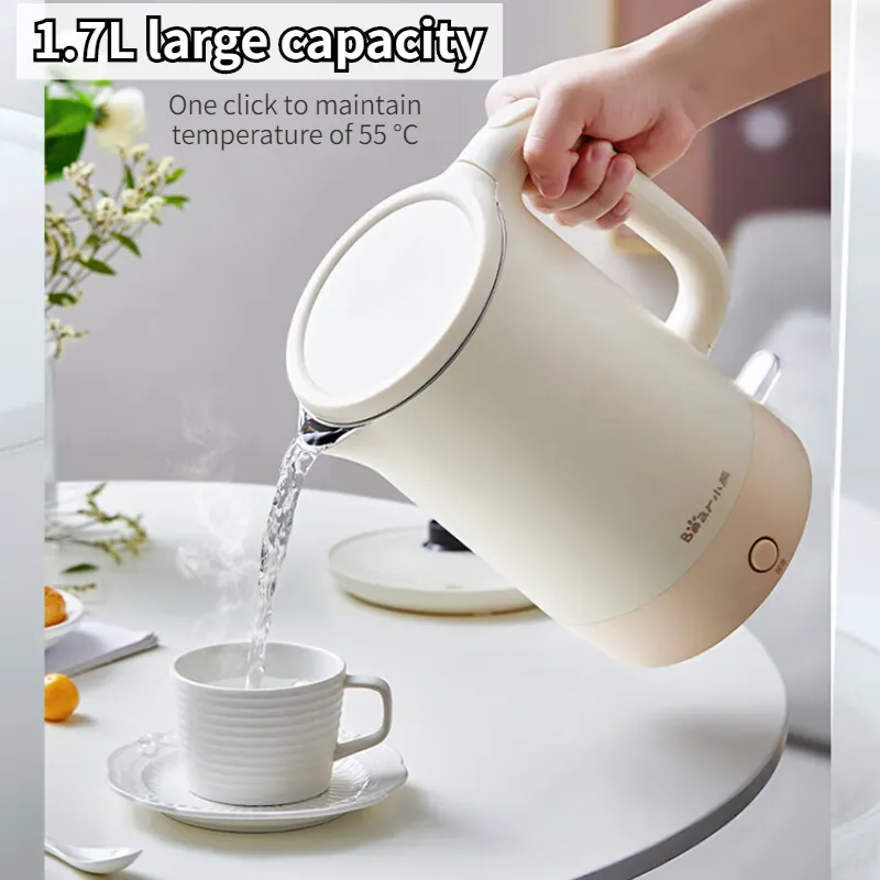 Bear 1.6L Electric Kettle Tea Pot Stainless Auto Power-off Protection Water  Boiler Teapot Instant