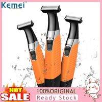 Kemei KM-1910 แบบชาร์จล้างทำความสะอาดได้ผู้ชายเครื่องโกนหนวดไฟฟ้า trimmer กับ 4 หวี