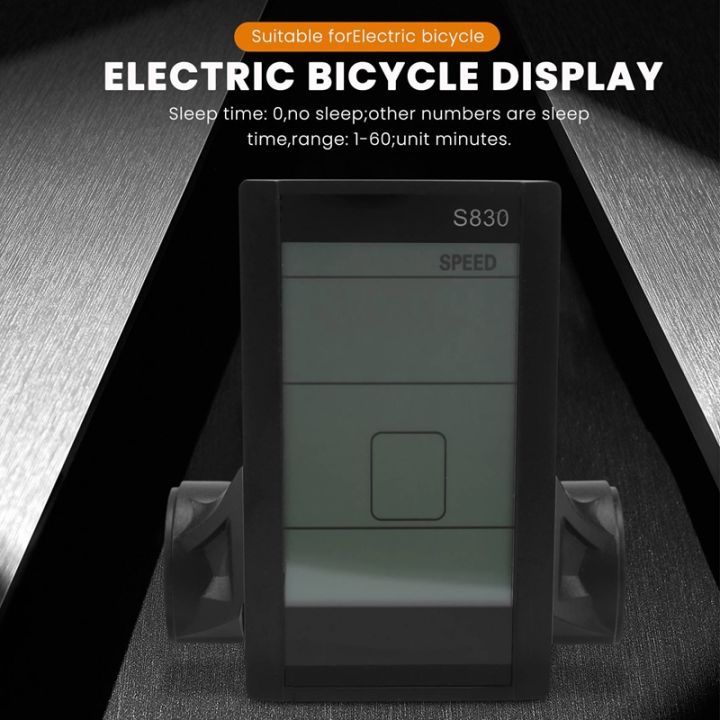s830-24v-36v-48v-lcd-display-screen-for-electric-bicycle-ebike-meter-panel-universal-with-usb-cycling-parts