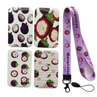 【CW】 Mangosteen Women  39;s Name Credit Card ID Holder Student Cover Badge Accessories