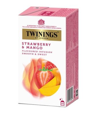Twinings Strawberry & Mango tea ชาทไวนิงส์ สตรอเบอร์รี่ แอนด์ แมงโก้