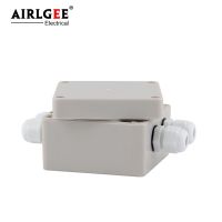 New Product 83 * 81 * 56Mm 2 Inlet 2 Outlet Outdoor Waterproof Jtion Box With Terminal Connector ABS Plastic Cable Distribution Box