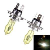 AutoAccessories H4 Xenon Pure Yellow Bulbs, 12V 100/90W