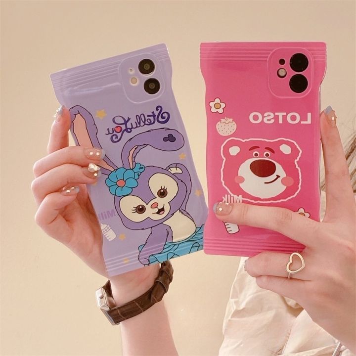 เคสถุงขนมสกรีนลาย-กันเลนส์กล้อง-บิดงอได้สำหรับ-7p-8p-xr-11-11promax-12-12pro-12promax-13-13promax-14-14pro-14promax-2012