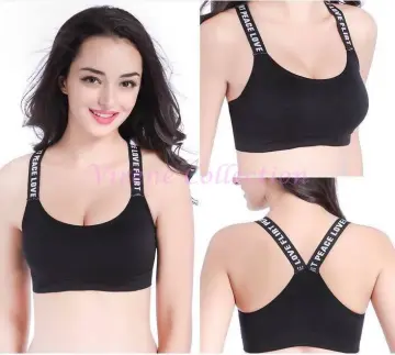 Thai Latex Bra Women Wireless Push Up Sport Bra Comfy Beauty Back