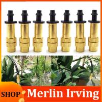 Merlin Irving Shop 10pcs 4/7 Tube Copper Spray Nozzle Fogger Watering Irrigation Misting Cooling Brass Sprinkler for Gardening System