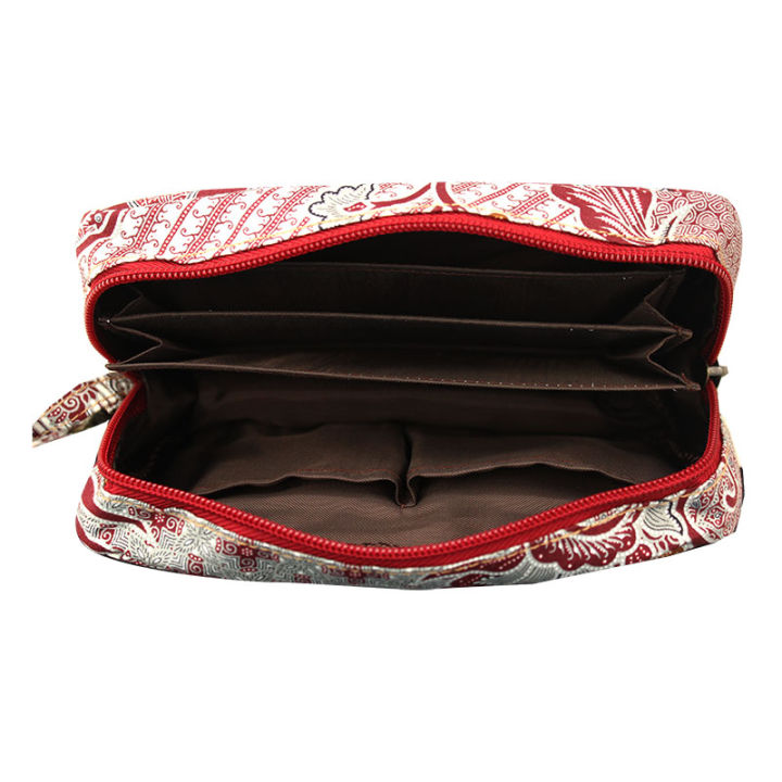 กระเป๋าคลัทช์ผ้าบาติก-boxy-purse-with-batik-pattern-canvas-c103-red-ร้าน-east-flowers