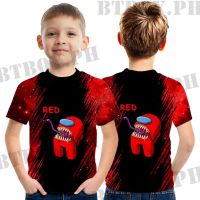 Among Us Tshirt for Kids boy (3-13 Years Old)Shirts Fashion Daily Short Sleeve Baby Casual Tops Games Summer Clothes