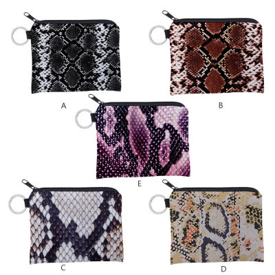 Chang Purse Perfect Gift Serpentine Pattern Coin Purses Small Wallet Polyester Women Supply Cards Packs For Traveling