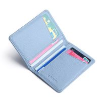 Multi-card Slot Solid Color Portable Leather Card Case Universal Bank Card Credit Card ID Bus Card Holder Travel Card Organizer Card Holders