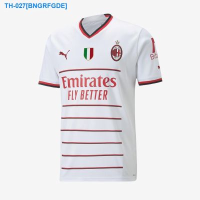 ◐ 2022/2023 AC Milan Away Football Shirt White Thai version Jersey.