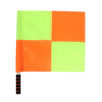 2pcs Soccer Linesman Equipment Fair Play Sports Match Accessories Waterproof With Storage Bag Hockey Referee Flag Practical