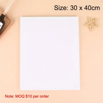 Blank Artist Canvas Art Board Plain Painting Stretched Framed White Large  30x40c