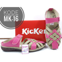 # รองเท้าแตะ Kickers รหัส MK-16 สีชมพู สําหรับผู้หญิง