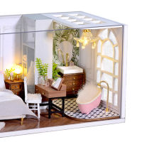 Dollhouse Toys Miniature Landscape Home Creative Gifts Wooden Assembled Doll House Furnitures for Children Birthday