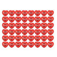 48Pcs Smiling Face Love Pressure Ball Heart Smile Face Stress Balls for Valentine Party